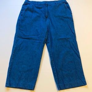 Kim Rogers SZ 10 Capri Denim Blue Jeans D20